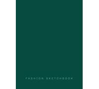 Fashion Sketchbook Portfolio with Mixed Figure Templates, Hard Cover: Fashion Figure Template Sketchbook: Croquis Sketch Pad for Fashion Design Drawing and Illustration