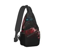 Fashion Sling Backpack, Bag, Universe Galaxy Magic Wolf In The Space Art Chest Pack Crossbody Bags, Tool Backpack, Gym Bags Sack Daypack Outdoor Backpack for Man Women Lady