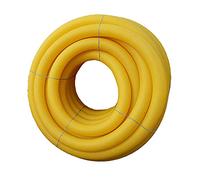 Fashion-Sonderposten Tuyau de drainage perforé DN100 Jaune Vendu au mètre Largeur de la fente : 1,2 mm Longueur de 10 m