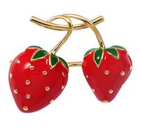 Fashion Strawberry Women's Fruit Brooch Pin Decorative Lapel Clothing Jewelry for Women