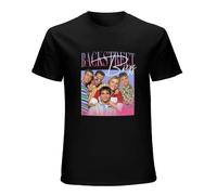Fashion T-Shirt BackstreetUnisex 90S Vintage hirt Band Mens Womens Throwback Homage T Funny Hip Hop Boys and Girls Black S