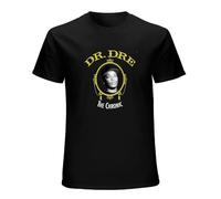 Fashion T-Shirt Fashion Mens Dr Dres Hip Hop Legend Rappers Graphic Chronic Men Printed Black L