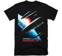 Fashion T-Shirt Independence Day Movie 100% Cotton Men's Black XXL