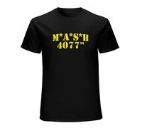 Fashion T-Shirt Mash Logo 4077Th Military Green Black 3XL