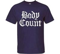 Fashion T-Shirt Men's Body Count Logo Blue Black M