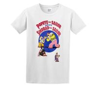 Fashion T-Shirt Poster Popeye The Sailor Meets Sindbad The Sailor Black 3XL
