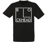 Fashion T-Shirt The Blockheads Logo Mens Unisex Black RockNew Sizes Black L