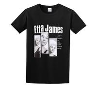 Fashion T-Shirts Etta James The Best of Etta James Graphic Black XL