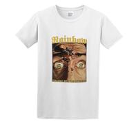 Fashion T-Shirts Rainbow Straight Between The Eyes Black Hard Rock White S