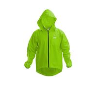 Fashion Track Veste de cyclisme légère et imperméable pour homme avec capuche détachable - Haut de course haute visibilité unisexe - Coupevent, réfléchissant avec 2 poches intérieures et 1 poche