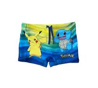 Fashion UK Costume Pokémon Officiel modèle Pikachu Squirtle. Boxer Mer en Polyester. Short de mer coloré pour Enfant. (9 Ans - 134 cm)