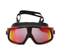 Fashion UV Protection Swimming Goggles anti-brouillard Lunes de plongée imperméables pour adultes (Noir et rouge)