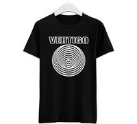 Fashion Vertigo Records Logo Men's Black T-Shirt Black