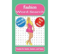 Fashion Word Search: Word searches with easy to read print about fashion, style, clothing, and more