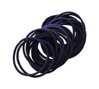 Fashion Yo Lot de 50 élastiques à cheveux fins de 2,5 mm d'épaisseur pour uniforme scolaire - Pour cheveux - Bleu marine