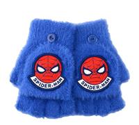 FASHION YO Mitaines d'hiver en tricot chaud avec doublure douce en polaire thermique avec housse convertible pour enfants, Spiderman3, taille unique