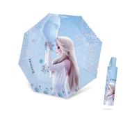 FASHION YO Parapluie pour adolescents et enfants, pliable, télescopique, protection UV, léger, voyage, école, travail, cadeau pour filles et garçons, Elsa bleue, S