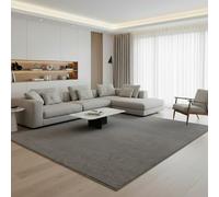 Fashion4Home Tapis de Salon uni - Tapis uni pour Chambre d'enfant, Chambre à Coucher, Bureau, Couloir et Cuisine - Tapis à Poils Courts Gris Clair - Dimensions : 160 x 230 cm