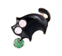 Fashionable Lovely Women Cartoon Brooch Breast Pin Cat Shape Corsage for Party