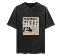 Fashionable Men's Retro T-Shirt Ted Bundy Wanted by FBI Poster & Mugshot Serial Killer True Crime Cotton T-Shirt Black 3XL