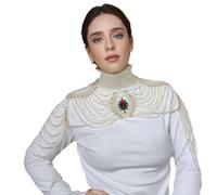 Fashionable Pearls Tassels Shoulder Jewelry Pieces For Women Who Love Parties And Social Event Enhancing Any Outfits Tassels Shoulder Necklace