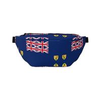 FashionableFlag of The Turks and Caicos Islands Sac banane de course léger et confortable, adapté pour les voyages, le shopping, le cyclisme et le fitness