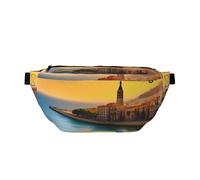 FashionableSunset in Barcelona Sac banane de course léger et confortable, adapté pour les voyages, le shopping, le cyclisme et le fitness