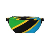 FashionableTanzania Flag Sac banane de course, léger et confortable, adapté pour les voyages, le shopping, le cyclisme et le fitness