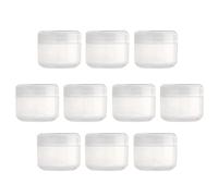 FashionCha 10 Pots Cosmétiques Vides, Idéaux pour à Lèvres, Clair-50g