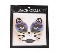 FashionCha 2x Faciales D'Halloween, Autocollants Polyvalents pour Le Maquillage et L'artisanat, Kit pour Sourcils, Cheveux, Joues