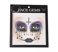 FashionCha 3x Faciales D'Halloween, Autocollants Polyvalents pour Le Maquillage et L'artisanat, Kit pour Sourcils, Cheveux, Joues