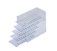 FashionCha 5 couches Boîte de rangement des cils faux porte-palettes de cils pour maquillage cosmétique, Clair