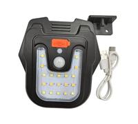 FashionCha Applique Murale Extérieure Éclairage Solaire Lampe de Terrasse Lumière D'Escalier Alimentée par Énergie Solaire avec Allumage Automatique Adaptée pour, Lumière Chaude et Blanche