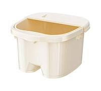 FashionCha Bain de Pieds Bac de Pédicure Baignoire de Relaxation Cuve de Trempage En PP Résistant à La Chaleur avec Poignée Ergonomique Adapté pour Les Soins de, S