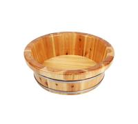 FashionCha Bassin En Bois pour Le Bain Des Pieds, Seau de Trempage, Hauteur 16 Cm, Usage à Domicile et Au Bureau, 16x40cmB