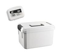 FashionCha Boîte à Médicaments Organisateur de Rangement Trousse de Premiers Soins Coffret à Pharmacie de Grande Capacité avec Poignée Adapté pour Maison Bureau, XL et petite boîte