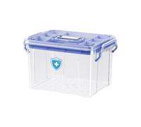 FashionCha Boîte de Rangement de Médicaments, Boîte de Médicaments d'urgence, Kits d'urgence, Conteneur de Premiers Secours, Bac de Premiers Secours pour, Je, Bleu