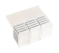 FashionCha Boîte de rangement en acrylique pour cils avec couvercle, grand présentoir pour maquillage, Clair