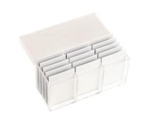 FashionCha Boîte de rangement en acrylique pour cils avec couvercle, grand présentoir pour maquillage, Clair