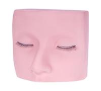 FashionCha Cachers mannequin pratiques en silicone réutilisable face à plateau de cosmétologie à tête plate pour la formation des professionnels du salon à