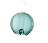 FashionCha Carillon à Vent de Japonais Cloche Sonore Fūrin Décoratif Objet Suspendu en Verre avec Une Mélodie Élégante Approprié pour La Maison Le Jardin, Bleu