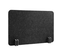 FashionCha Cloison de Bureau Acoustique Panneau de Confidentialité Réducteur de Bruit Paroi Amovible En Feutre Résistant Adaptée pour Étudiants Bureau École, Rectangulaire Noir