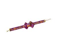 FashionCha Collier pour Chien Collier pour Chat Décoration de Fête Accessoire de Costume Ajustable en Polyester Doux pour Un Look Festif Adapté pour Les Fêtes D, Violet, M