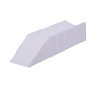 FashionCha Coussin D'Élévation de Jambe Coussin Jambe Mousse Inclinée Oreiller Orthopédique Démontable Soutien Anti-effondrement Adapté Sommeil Chambre Personne, Blanc 65x20x15cm