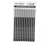 FashionCha Crayon pour Les Yeux, Applicateur Simple, Pointe Fine, Outil de Maquillage, Stylo pour Eyeliner, Kit de 4x12 Pièces