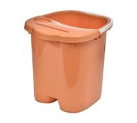 FashionCha Cuve de Trempage pour Pieds avec Surface Antidérapante et Nodules Massants Confortables Fabriquée En Matériau Résistant à La Chaleur pour Usage Domes, Orange