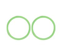 FashionCha Ensemble de 2 Bagues en Silicone pour Genou, Vert fluorescent