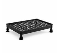 FashionCha Étagère Métal Rangement sur Pied, 1 Niveau - Noir