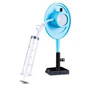 FashionCha Kit, Lentille d’Eau, Conception modulaire, Expérience Scolaire, Analyse la Lumière, pour centres Formation, Appareil expérimental à lentille à Eau avec Base Noire