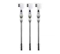 FashionCha Lot de 3 Brosses à Sourcils à Double Extrémité et Peigne Portable pour Sourcils et Cils, Brosse à Sourcils pour Voyage, Femmes, Filles, Maison
